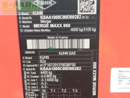 Henificador - Kuhn - merge maxx 950