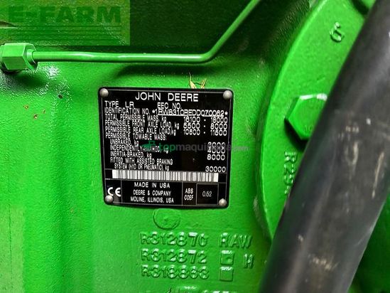 Tractor agrícola - John Deere - 8310r