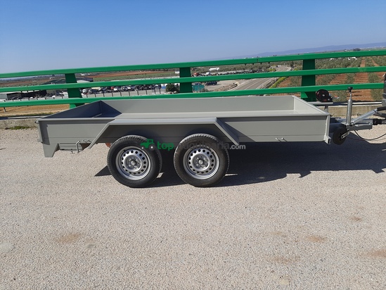 Remolqu para vehiculo - PLATAFORMA 300X160  2 EJE FRENO Y LATERAL CHAPA