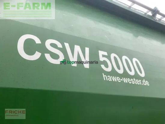 Cinta transportadora de forraje - Hawe - csw 5000 mit laderaumabdeckung
