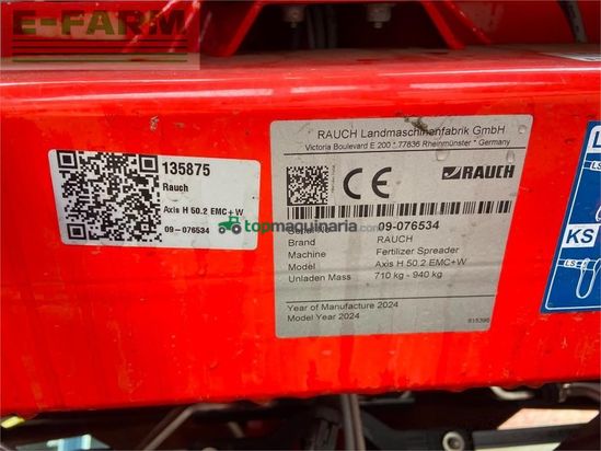Esparcidor - Rauch - axis h 50.2 emc + w