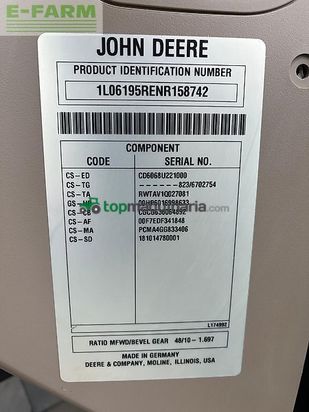 Tractor agrícola - John Deere - 6r195