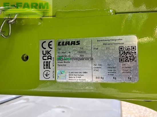 Cortacésped manual - Claas - disco 3200 f profil