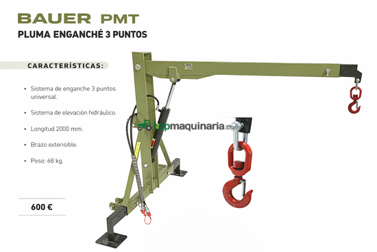 Pluma enganche 3 puntos