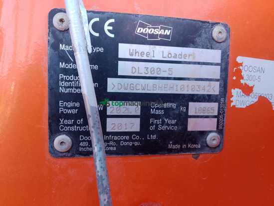Palas cargadora DOOSAN DL300-5