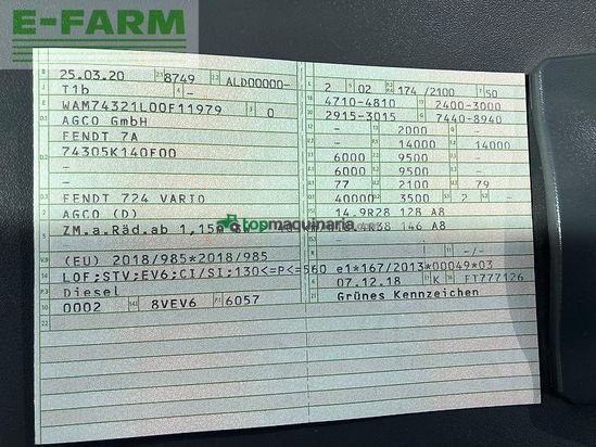 Tractor agrícola - Fendt - 724 s4 profi plus *rtk*