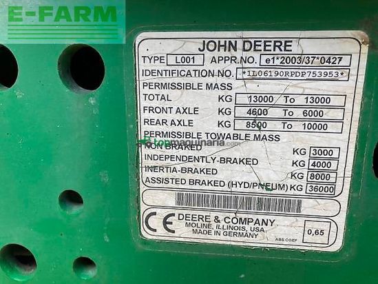 Tractor agrícola - John Deere - 6190r