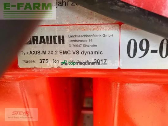 Esparcidor - Rauch - axis m 30.2 emc vs dynamic isobus