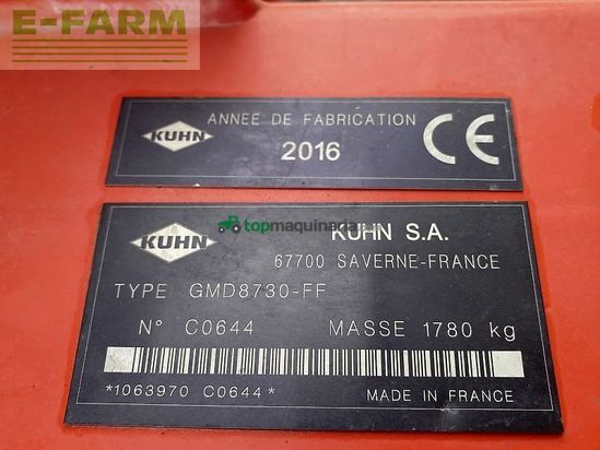 Cortacésped manual - Kuhn - nodet gmd 8730-ff