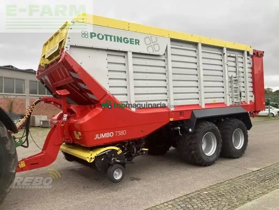 Remolqu agrícola - Pöttinger - jumbo 7380 db