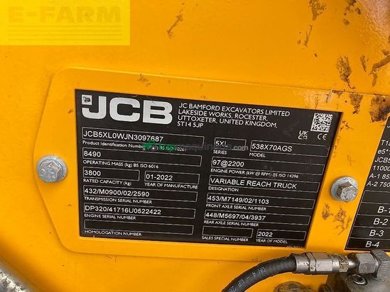 Telescopica - JCB - 538-70 agri super