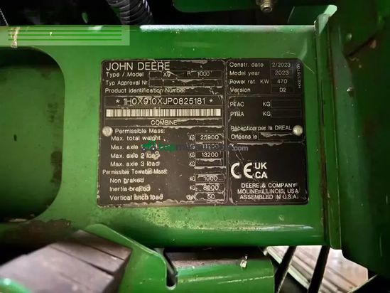 Cosechadora de Cereal - John Deere - x9 1000