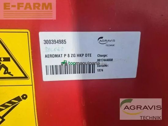 Sembradora monograno mecanica - Becker - aeromat p 8 zg hkp dte