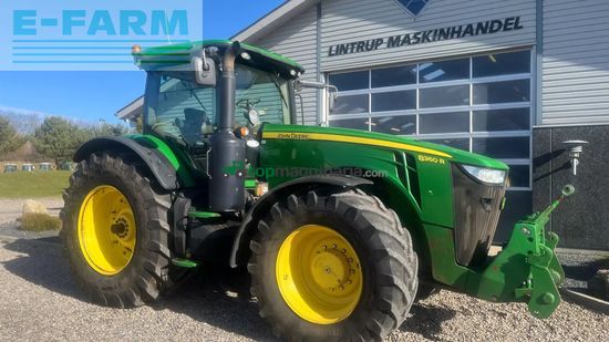 Tractor agrícola - John Deere - 8360r med frontlift og faststeer