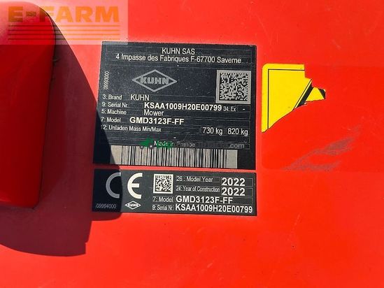 Cortacésped manual - Kuhn - gmd 3123 f-ff