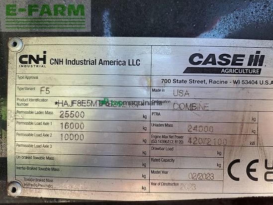 Cosechadora de Cereal - Case IH - axial flow 8250 st5