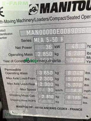 Telescopica - Manitou - manitou mla 5-50