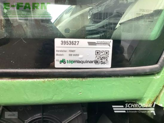 Tractor agrícola - Fendt - 930 vario