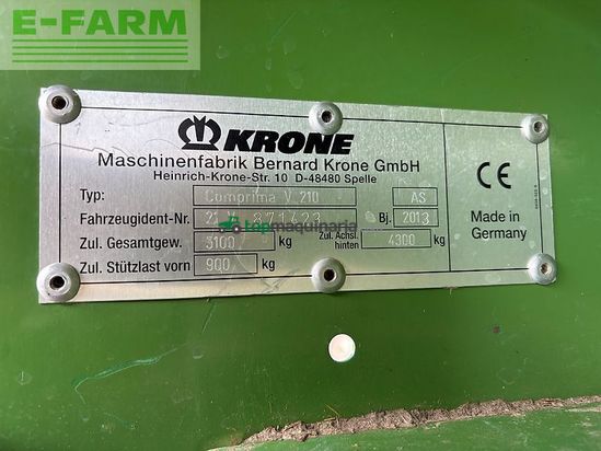Empacadora gigant - Krone - comprima v 210 xc