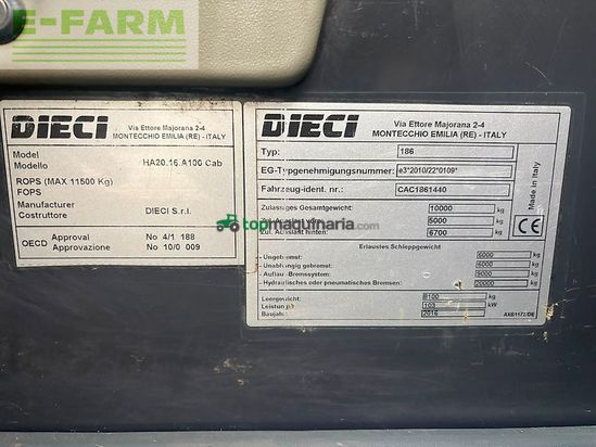 Telescopica - Dieci - agri plus 40.7 vs evo 2