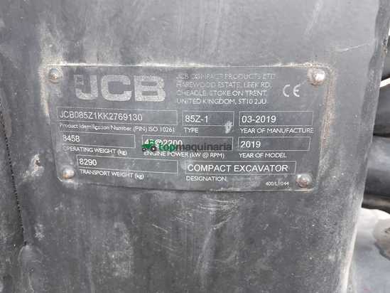 Miniexcavadora JCB 85Z