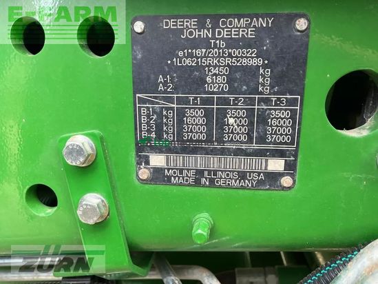 Tractor agrícola - John Deere - 6r215/ 6r 215 06/27 2000h