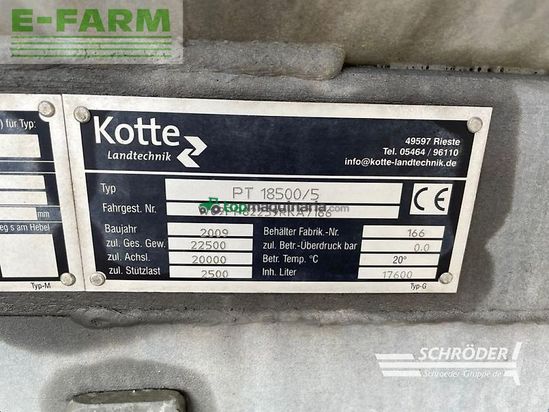 Cuba de purin - Kotte - pt 18500/5