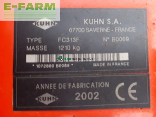 Cortacésped manual - Kuhn - fc 313 f