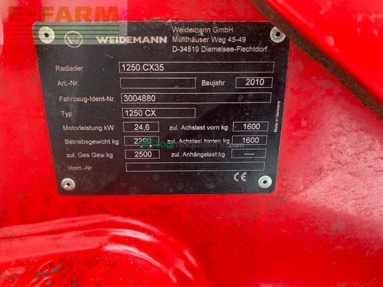 Minicargadora - Weidemann - 1250 cx 35
