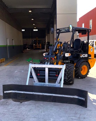 Cuchilla empujadora de goma para tractor y carretilla