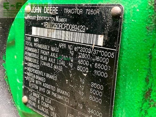 Tractor agrícola - John Deere - 7250r