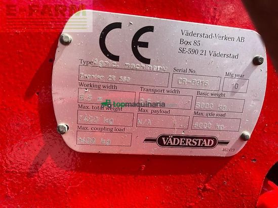 Grada de disco - Väderstad - carrier cr 650 scheibenegge