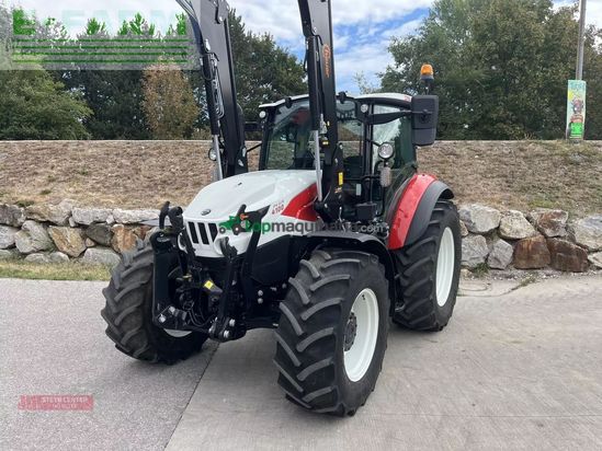 Tractor agrícola - Steyr - plus 4100 mit hauer frontlader
