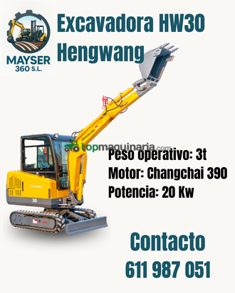 Excavadora Henwang HW30