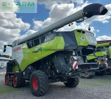 Cosechadora de Cereal - Claas - trion 750 terra trac