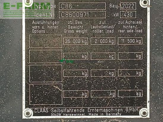 Cosechadora de Cereal - Claas - lexion 8700 tt