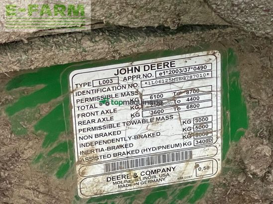 Tractor agrícola - John Deere - 6125M