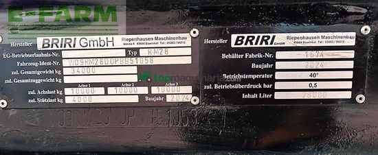 Cuba de purin - Briri - roadmaster 28 *kundenauftrag*