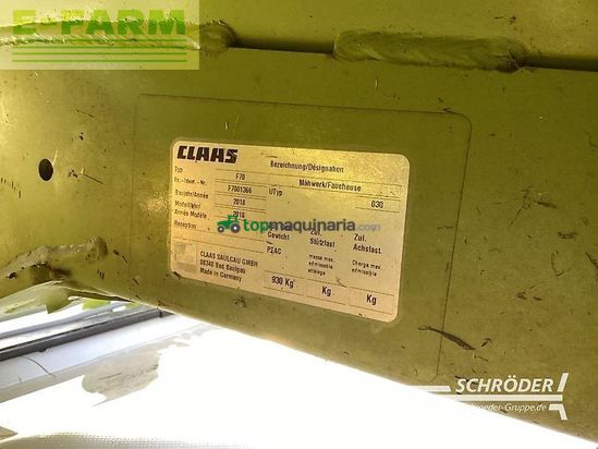 Cortacésped manual - Claas - disco 1100 c + disco 3600 fc