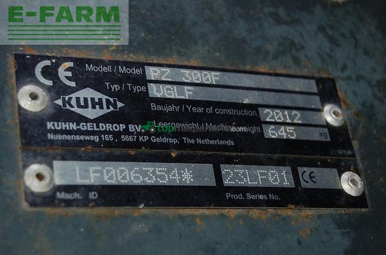 Cortacésped manual - Kuhn - pz 300 f