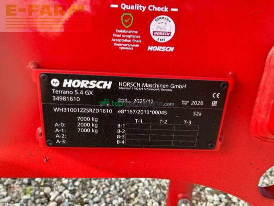 Cultivador - Horsch - terrano 5.4 gx
