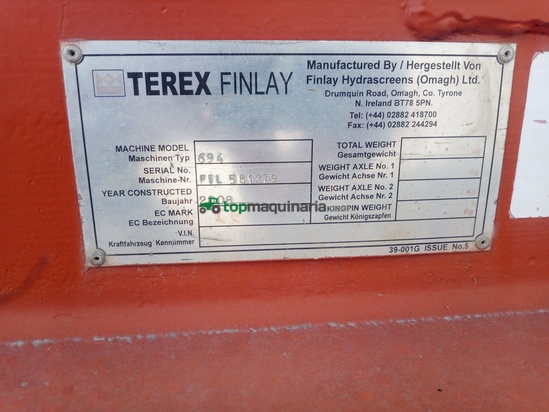 CRIBA TEREX FINLAY 