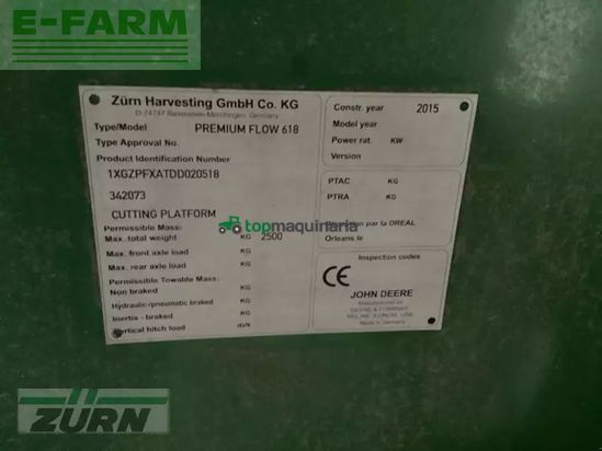 Cosechadora de Cereal - John Deere - w540
