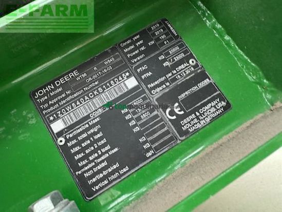 Cosechadora de Cereal - John Deere - w540