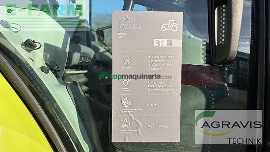 Tractor agrícola - Claas - arion 470 cis+ stage v