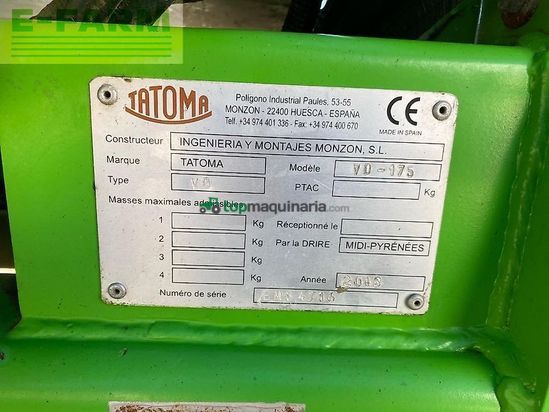Remolqu esparcidor - Tatoma - vd 175