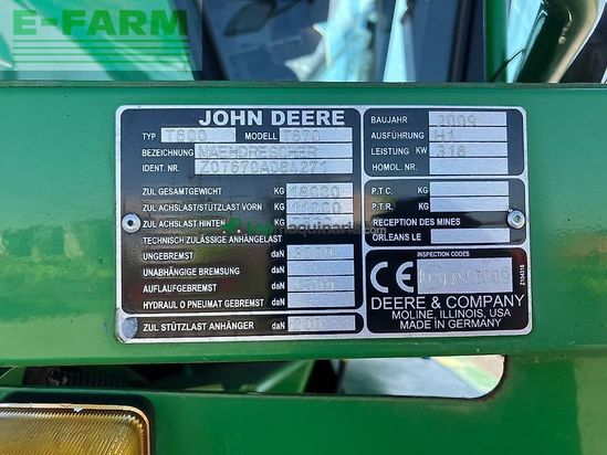 Cosechadora de Cereal - John Deere - t670