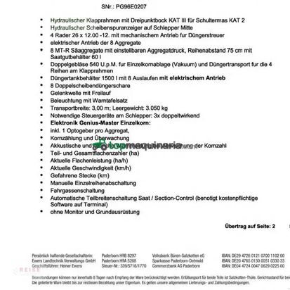 Sembradora monograno mecanica - Gaspardo - mirka ist 8 rows
