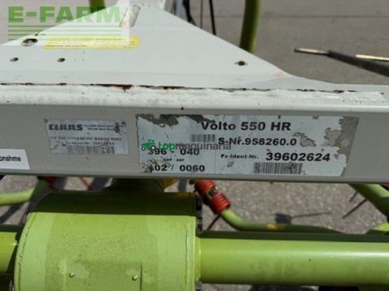 Henificador - Claas - volto 550 hr