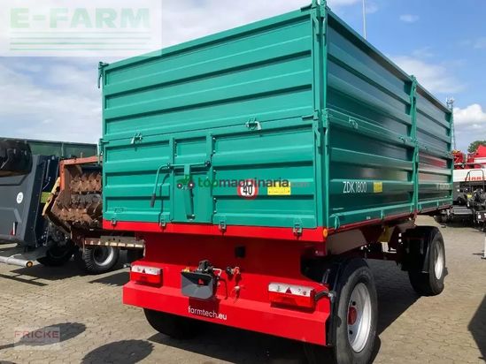 Remolqu agrícola - Farmtech - zdk 1800